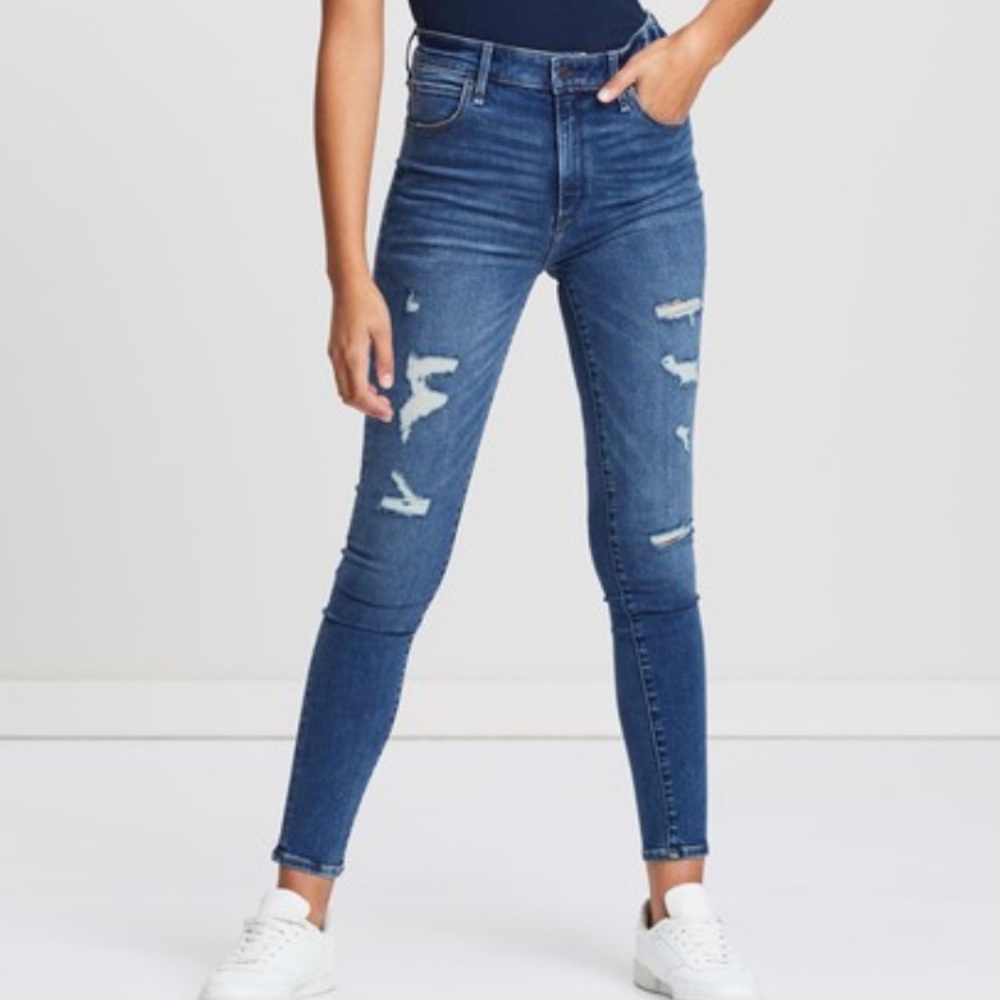 high waisted skinny jeans